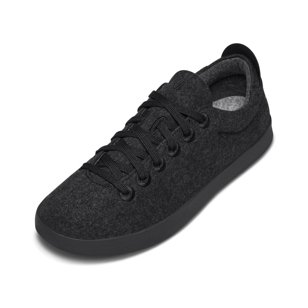 Allbirds Men\'s Wool Pipers - Sneakers Black - TGW285603